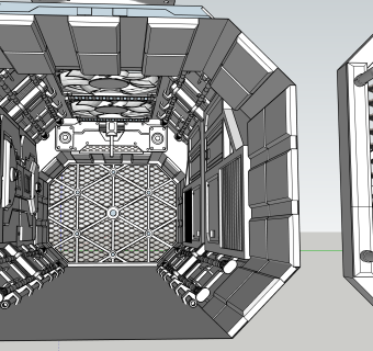 科幻、通道、机械